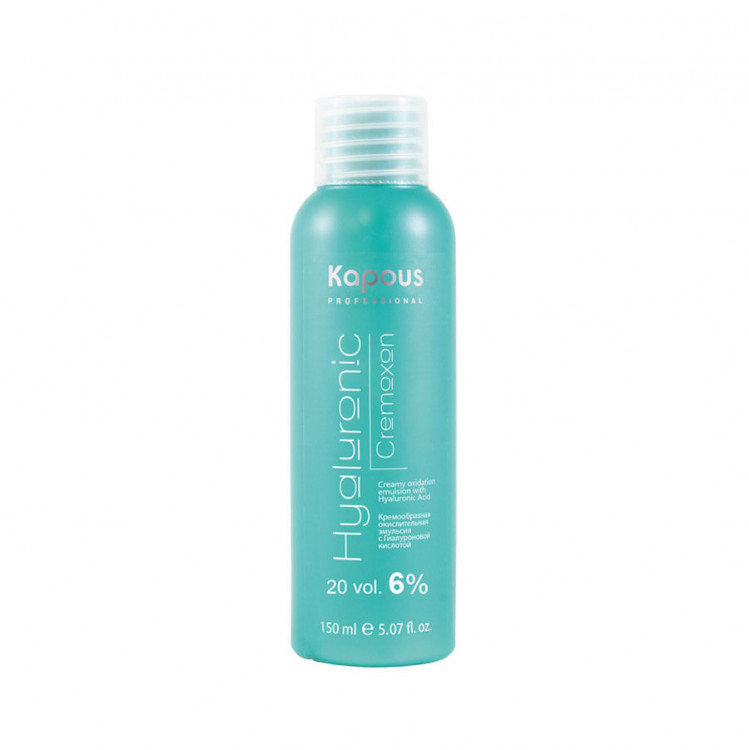 Кремообразная окислительная эмульсия с гиалуроновой кислотой 6% Hyaluronic Cremoxon Kapous Professional 150 мл 