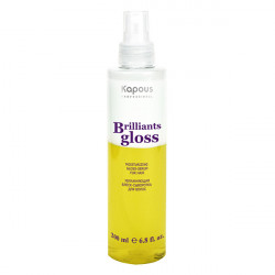 Увлажняющая блеск-сыворотка для волос «Brilliants gloss» Kapous Professional 200 мл