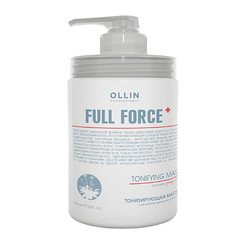 Маска Тонизирующая с Экстрактом Пурпурного Женьшеня Ollin Full Force 650 мл 