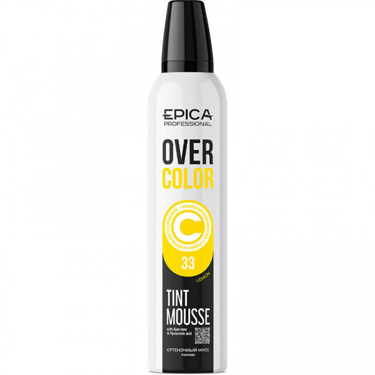 Оттеночный мусс для волос «Лимон» 33 «OVERCOLOR» — EPICA, 250 мл 