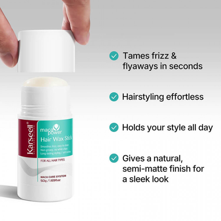 Воск для укладки, MACA POWER Hair Wax Stick, Karseell 50 гр 