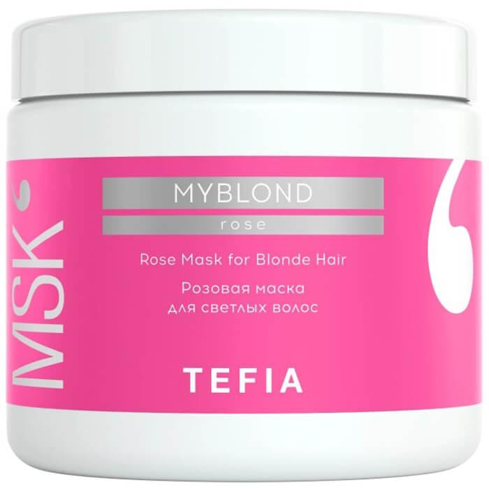 Розовая маска для светлых волос, MYBLOND - Tefia 500 мл 