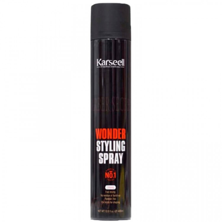 Лак для укладки волос сильной фиксации Wonder Styling Spray, Karseell 400 мл 
