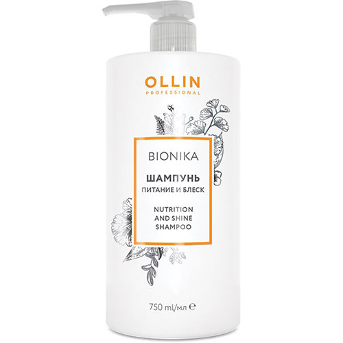 Ollin Bionika Шампунь «Питание и блеск» Nutriton And Shine Shampoo 750 мл 