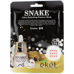 Тканевая маска для лица со змеиным пептидом Ekel Ultra Hydrating Essence Mask Snake 25 мл