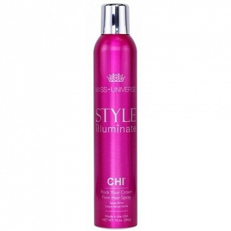 Лак сильной фиксации - CHI Miss Universe Style Illuminate Rock Your Crown Firm Hair Spray 284 ml 