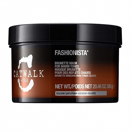 Тонирующая маска для темных волос - TIGI CW Fashionista Brunette Mask 200 ml 