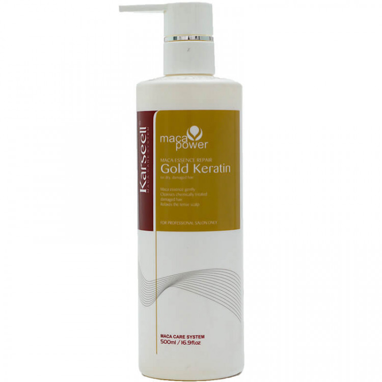 Кератин для разглаживания и выпрямления волос Maca Essence Repair Gold Keratin, Karseell 500 мл 