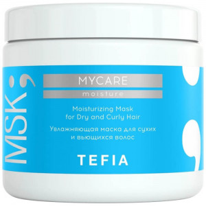 Увлажняющая маска для сухих и вьющихся волос, MYCARE MOISTURE - Tefia 500 мл