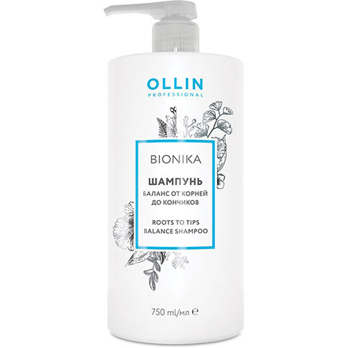 Шампунь Баланс от Корней до Кончиков OLLIN BioNika Roots to tips balance Shampoo 750 мл 