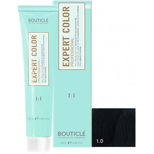 1/0 Черный, Краситель для волос - Bouticle Expert Color 100 мл 