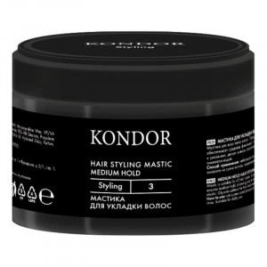 Мастика для укладки волос средней фиксации, KONDOR 50 г