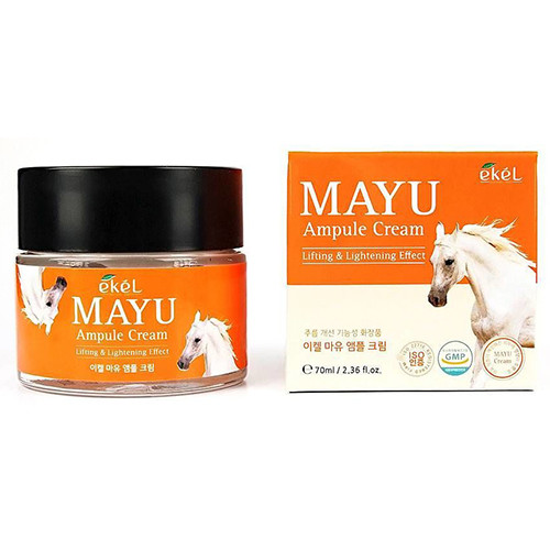 Ампульный крем для лица с лошадиным жиром Ekel Ampule Cream Mayu 70 мл 