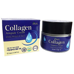 Ампульный крем для лица с коллагеном Ekel Ampule Cream Collagen 70 мл 