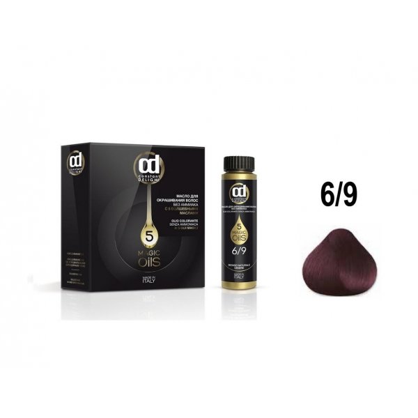 6/9 Интенсивный Темный Блондин Ирис Масло Magic 5 Oils для окрашивания волос 50 мл 
