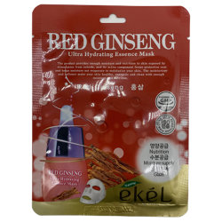 Тканевая маска для лица с красным женьшенем Ekel red gin seng mask pack 25 мл