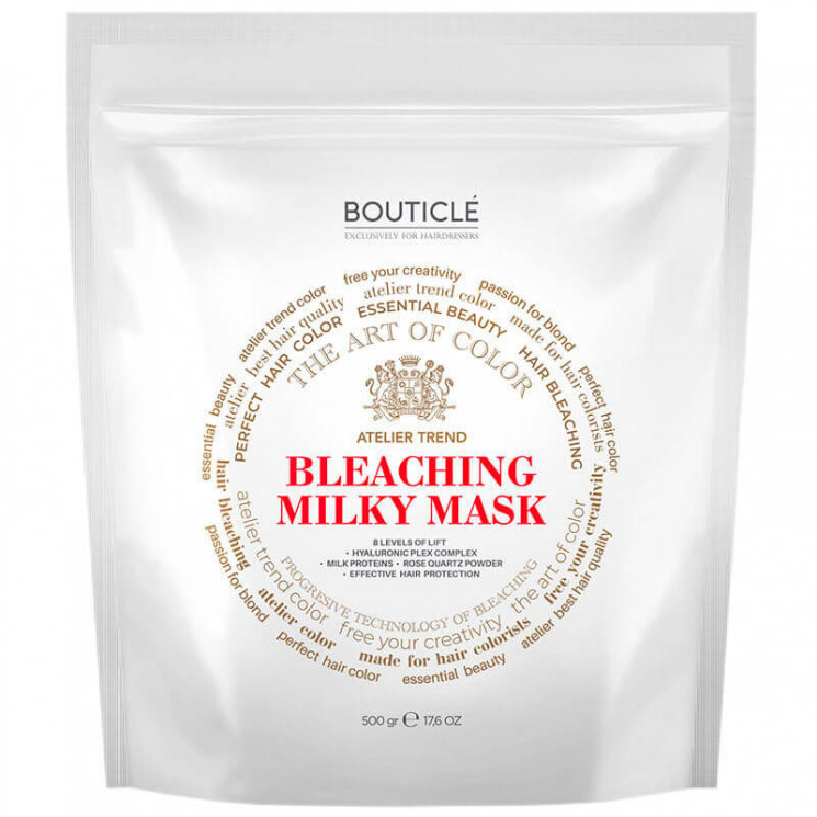 Обесцвечивающая маска для волос с Hyaluronic Plex Complex "BOUTICLE White Bleaching Hair Mask" 500 гр 