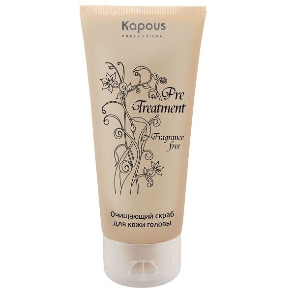 Очищающий скраб для кожи головы Kapous Fragrance free Treatment 150 мл 