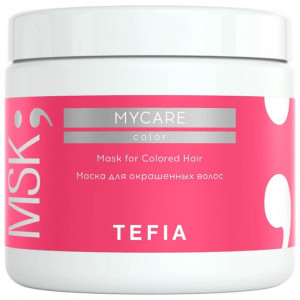 Маска для окрашенных волос, Mask for Сolored Hair, MYCARE - Tefia 500 мл