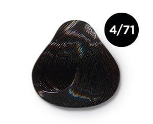 OLLIN SILK TOUCH 4/71 Коричнево-пепельный Безаммиачный стойкий краситель для волос 