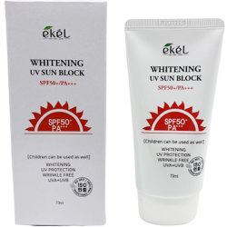 Солнцезащитный осветляющий крем для лица Ekel Whitening UV Sun Block SPF 50+/PA+++