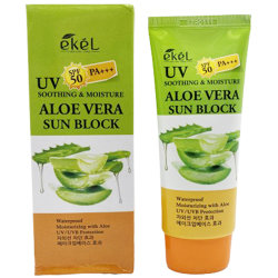 Солнцезащитный крем для лица с экстрактом алое Ekel Aloe Vera Sun Block SPF 50 PA+++