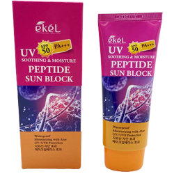 Солнцезащитный крем для лица с пептидами Ekel Peptide Sun Block SPF 50 PA+++