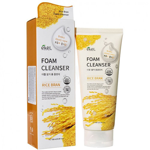 Пенка для умывания с рисовыми отрубями Ekel Foam Cleanser Rice Bran 180 мл 