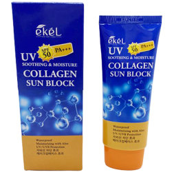 Солнцезащитный крем для лица с коллагеном Ekel Collagen Sun Block SPF 50 PA+++