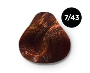 OLLIN SILK TOUCH 7/43 Русый медно-золотистый Безаммиачный стойкий краситель для волос 