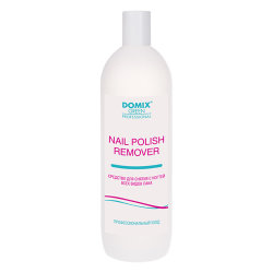 Domix Средство для снятия всех видов лака с ацетоном, NAIL POLISH REMOVER WITH ACETONE 1000 мл