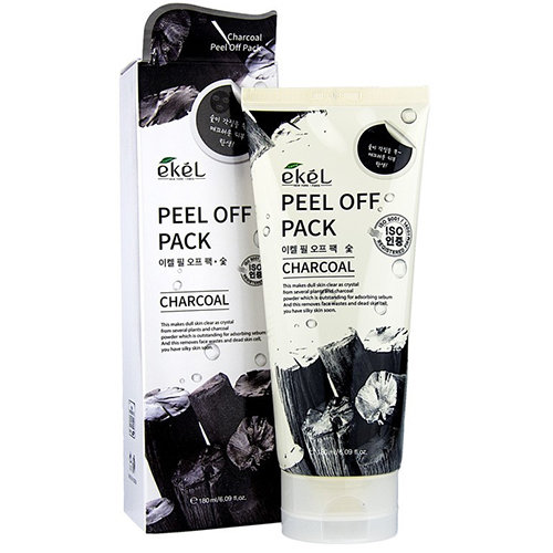Маска-пленка с экстрактом древесного угля Ekel Peel Off Pack Charcoal 180 мл 