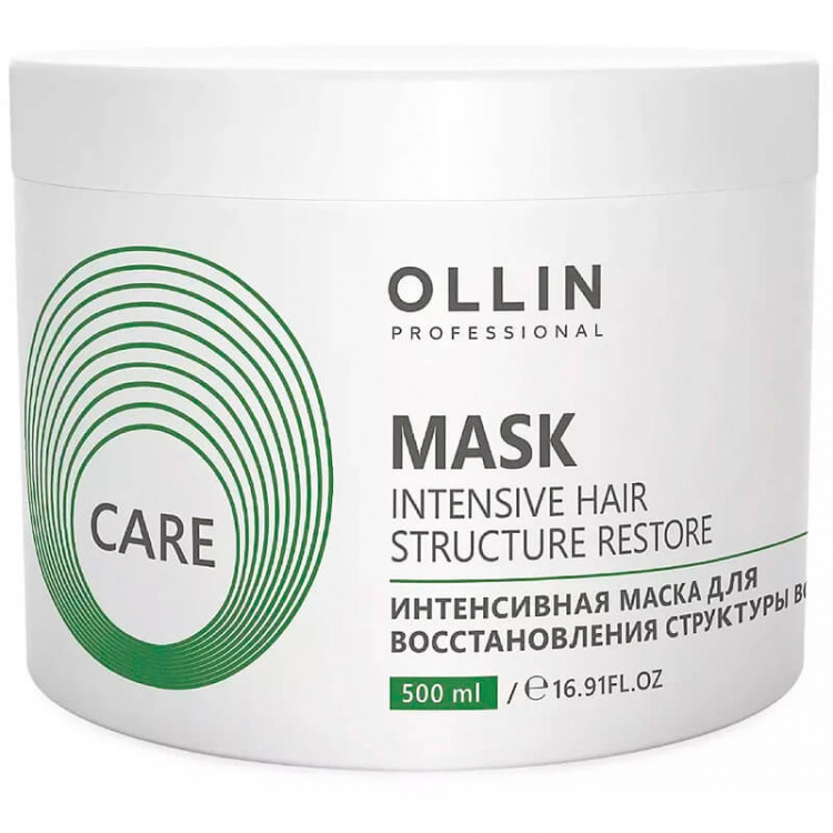 Маска интенсивная для восстановления структуры волос Care - Ollin Professional 500 мл 