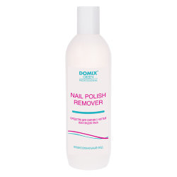 Domix Средство для снятия всех видов лака с ацетоном, NAIL POLISH REMOVER WITH ACETONE 500 мл