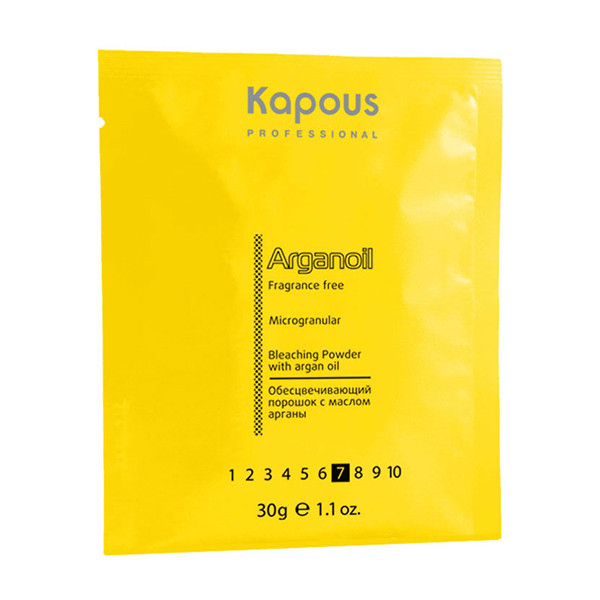 Обесцвечивающий порошок с маслом арганы для волос, Kapous "Arganoil" 30 г 