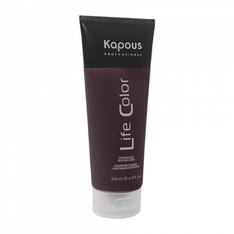 Оттеночный бальзам для волос Гранатовый красный Life Color  Kapous Professional 200 ml 