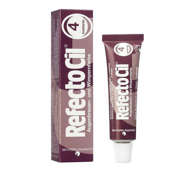 Краска для бровей и ресниц №4 Каштановый RefectoCil 15 мл 