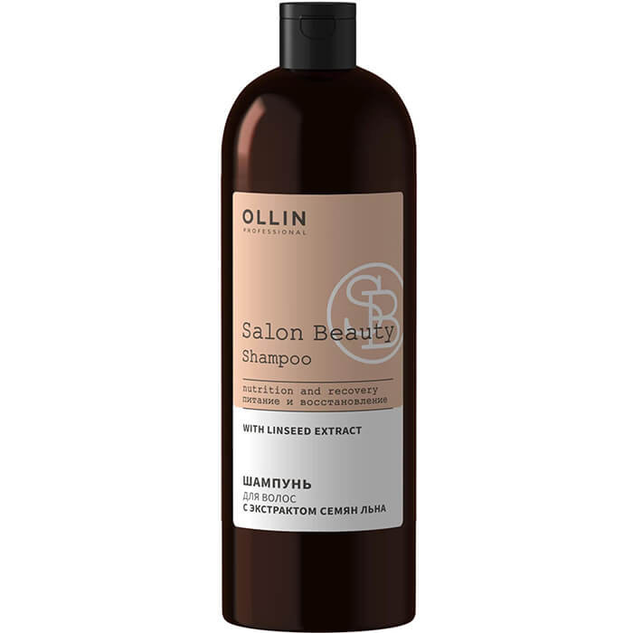Шампунь для волос с экстрактом семян льна "SALON BEAUTY" - OLLIN PROFESSIONAL 1000 мл 