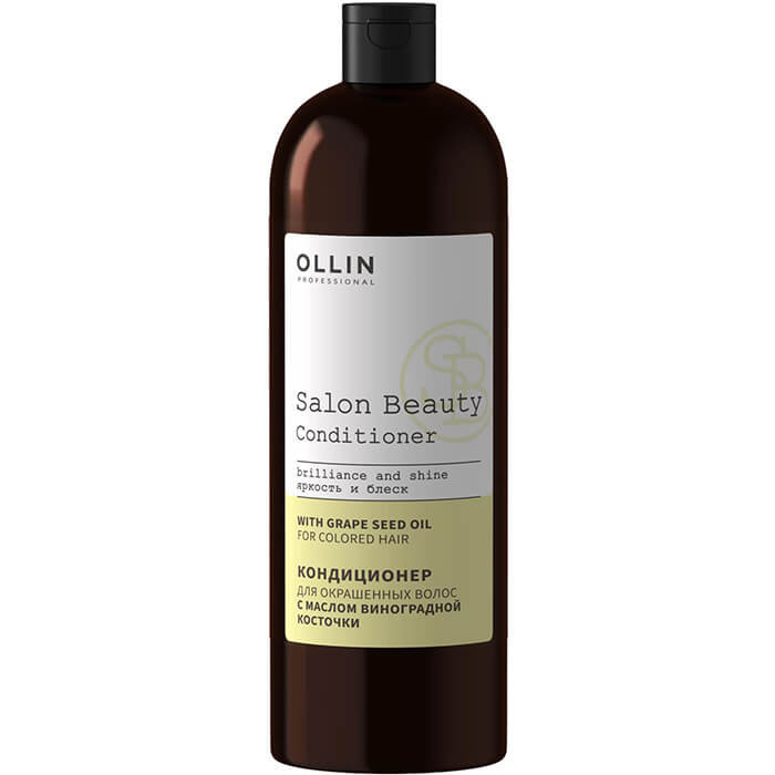 Кондиционер для окрашенных волос с маслом виноградной косточки "SALON BEAUTY" - OLLIN PROFESSIONAL 1000 мл 
