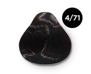 OLLIN SILK TOUCH 4/71 Коричнево-пепельный Безаммиачный стойкий краситель для волос 