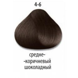 4/6 Средний Коричневый Шоколадный стойкая крем-краска для волос Delight TRIONFO 60 мл