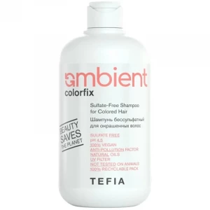 Шампунь бессульфатный 4.5 pH для окрашенных волос Ambient Colorfix — Tefia 250 мл