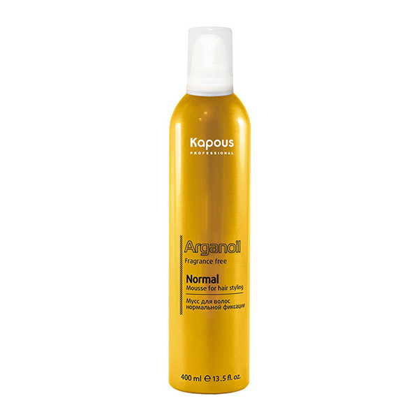Мусс для укладки волос нормальной фиксации с маслом арганы Kapous "Arganoil" 400 мл 