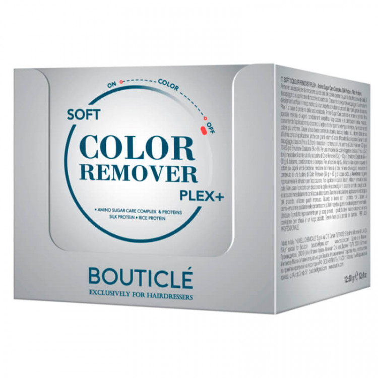 Деликатная кондиционирующая щелочная смывка для волос с системой Soft Color Remover Plex+" — Bouticle 12*30 гр 
